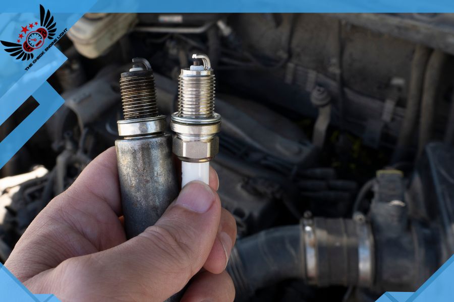 a pic about Ignition system issues such as worn-out spark plugs may cause it