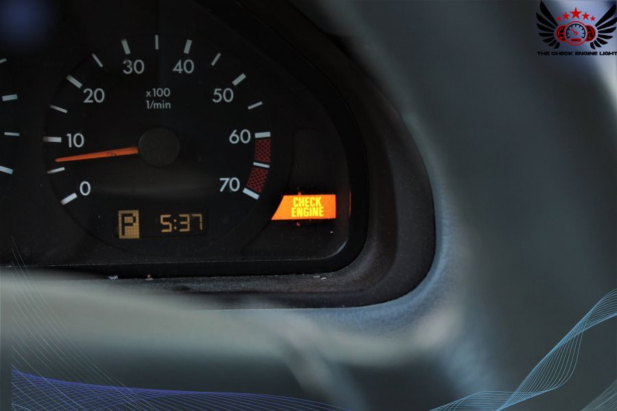 check engine light on car instrument panel