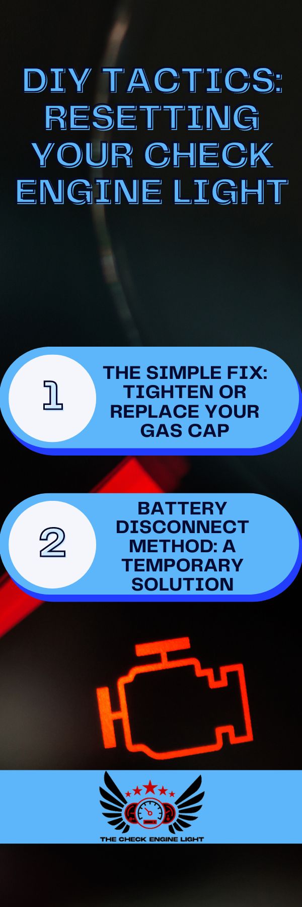 an infographic about DIY Tactics: Resetting Your Check Engine Light